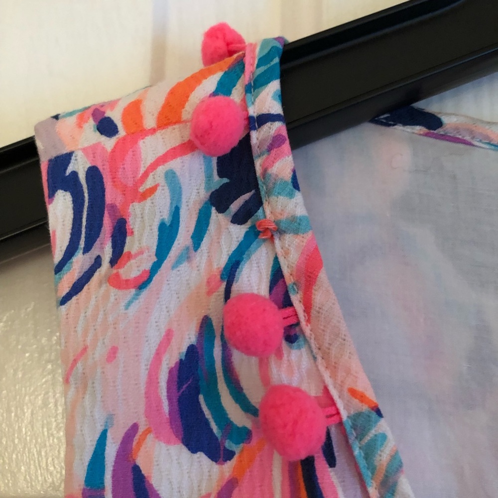Lilly Pulitzer Shift Dress With Tassel Neckline - Picture 11 of 12